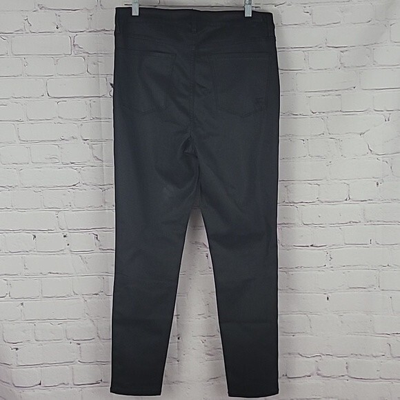 Seven 7 Black Ultra Skinny Faux Leather pants. Size 14. - Picture 2 of 11